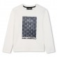 Bluza copii Karl Lagerfeld pentru baiat cu imprimeu si inscriptie